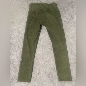 Lululemon Ice Wash Moss Green Leggings Size 4